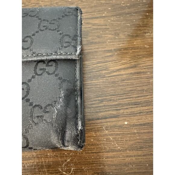 Gucci GG Nylon and Leather Long Wallet in Black - Picture 6 of 8